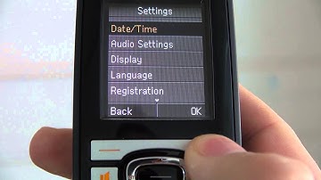 gigaset c610ip : menu set up
