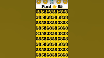 Find 👉 85 odd number puzzle 🧩 iq test 🧠 math reasoning puzzle 🧩 #mathematicspuzzles #iq #mathspuzzle