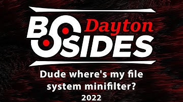 BSidesDayton 2022 - Mike Alfaro - Dude where