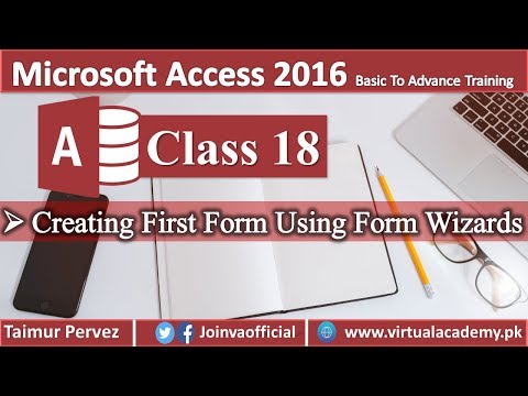 Microsoft Access Form | Creating First Form Using Form Wizards | Microsoft Access  18