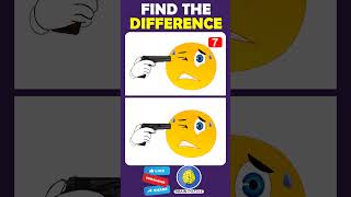 Find The Difference Picture Emoji Challenge Puzzle shorts  #shorts