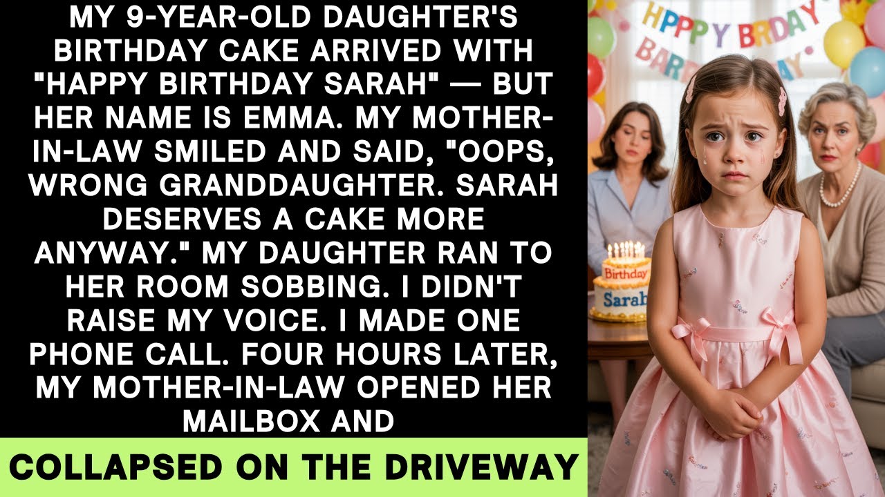My MIL Gave My 9-Year-Old the WRONG Birthday Cake on Purpose - Her Karma Came in 4 Hours