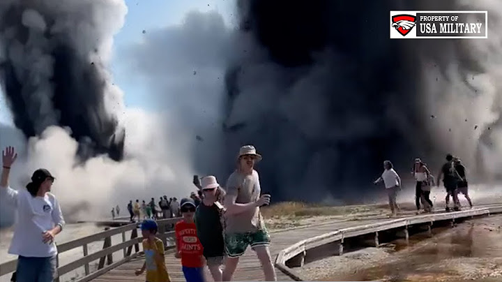 Horrible! Seconds Blast Eruptions Yellowstone Giant Hydrothermal Recorded live, Hundreds Run away
