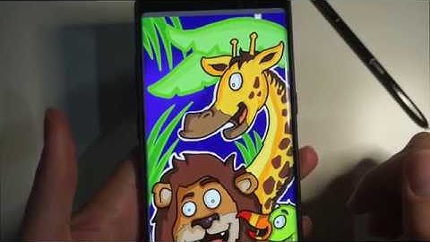 Drawing on SAMSUNG NOTE 8 kids room PENUP Challenge