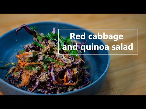 How to make easy red cabbage and quinoa salad | Lazy cook