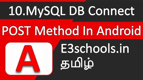 Android mysql database tutorial | Android Tutorial | E3schools