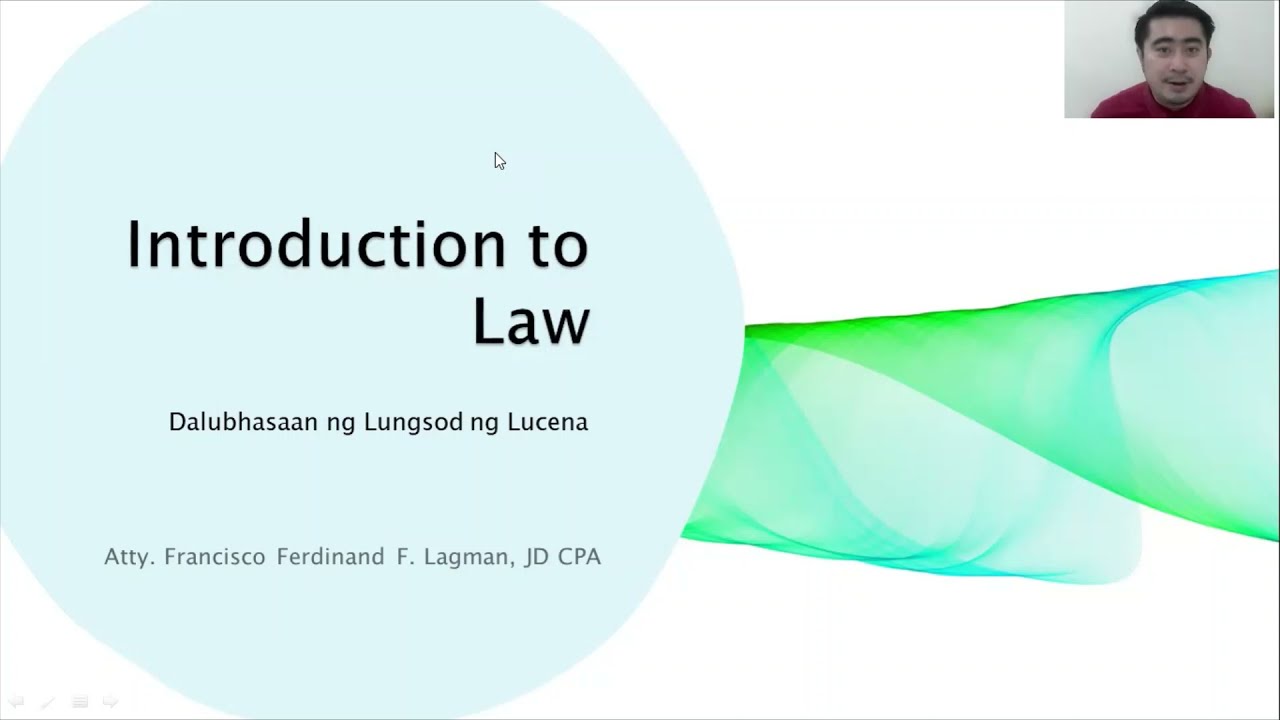 Introduction to Philippine Law for Obligations and Contracts