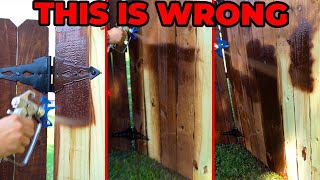 5 BIGGEST Fence Staining MISTAKES from a PRO Fence Stainer