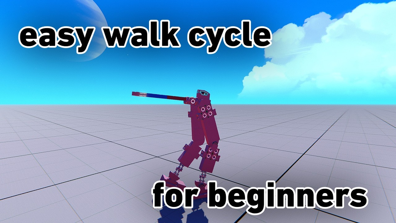 beginner walk cycle tutorial - YouTube