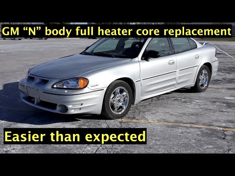 How to replace a heater core on a Pontiac Grand Am and similar models