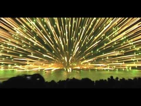 Huge Fireworks Explosion: 900 Millimeter Water Shell