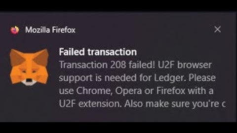 Firefox U2F Browser Support Is Needed For Ledger Error. No Fix At The Moment