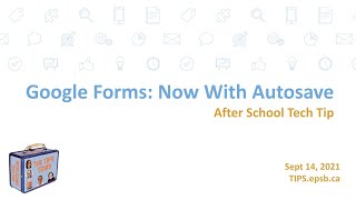 Google Forms Auto Save