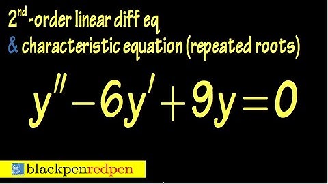 Auxiliary equations with repeated roots