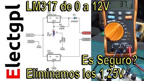 Fuente LM317 de 0 a 12V | Eliminar los 1.25V | Es seguro? (Comenta) | Sponsor LCSC