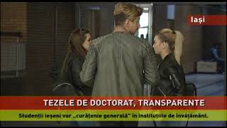 Studenții ieșeni vor publicarea tezelor de doctorat, pentru eliminarea plagiatului screenshot 1