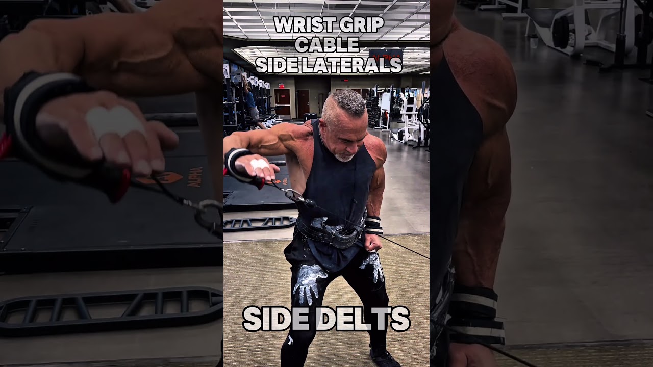 WRIST GRIP CABLE SIDE LATERALS #SHOULDERS #workout #motivation #muscle #workouttips