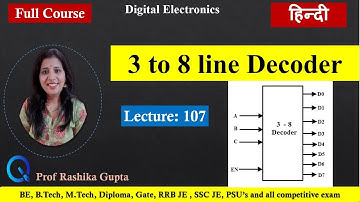 #107    3 To 8  line Decoder  || हिंदी में