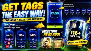 HOW TO GET NEW TOTS EVENT 116 OVR TAGS TRIPLE FORMULA EXCHANGE MILESTONE IN EA FC FIFA MOBILE 26