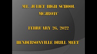 HHS MCJROTC Navy & Marine JROTC Drill Meet 2/26/2022