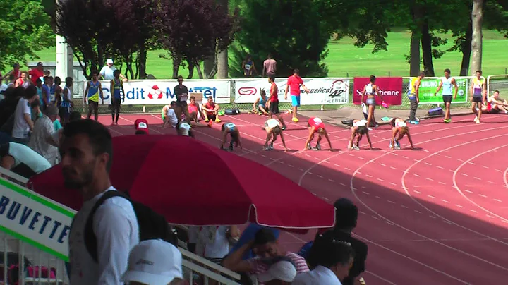 Julie Championnats Rhne Alpes 100m St Etienne 13 0...