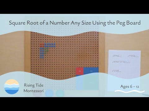 Square Root of a Number Any Size Using the Peg Board