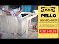 IKEA PELLO ARMCHAIR Unboxing and Fitting Procedure