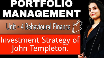 investment strategy of John Templeton | portfolio management mcom sem 3 gurugram university mdu kuk