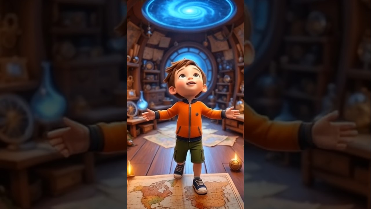 ek magic light ko follow karte hue ye bacha kaha poch gaya 😲😲#animation #youtubeshorts #viral