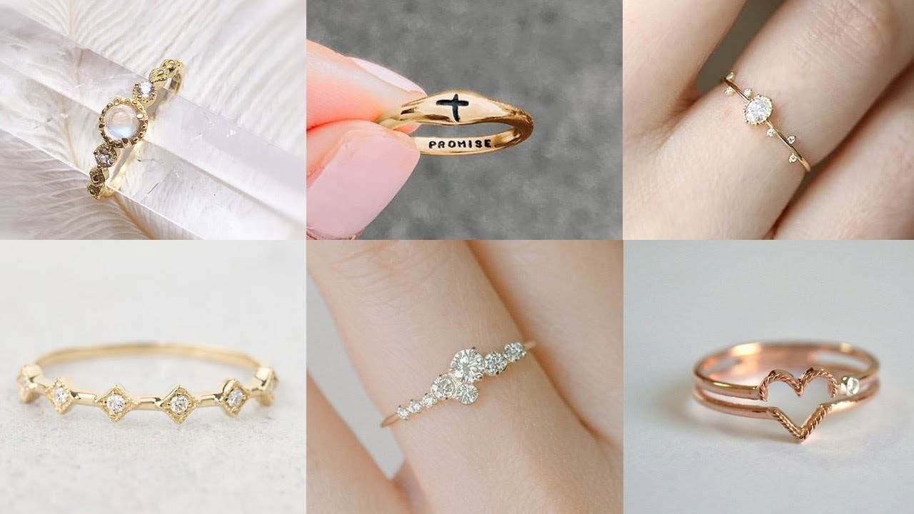 Promise Rings For Women | Gold & Diamond Promise Ring | Starkle