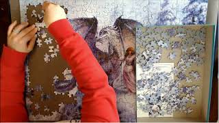 Double Time - Cobble Hill Ice Dragon Family Puzzle - 350 Pieces - Time Lapse screenshot 3