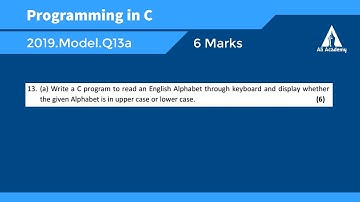 Q13a | 2019 Model QP | Programming in C | EST102 | KTU | Malayalam