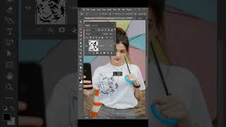 logo on T shirt #adobephotoshop #youtubeshorts #shorts