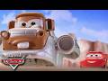 Lightning McQueen and Mater Do Rocket Racing! | Pixar Cars | @disneyjr