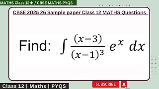 Integrate ∫((x-3) e^x)/(x-1)^3 dx | Integration of x - 3 by x - 1 whole cube into ex dx