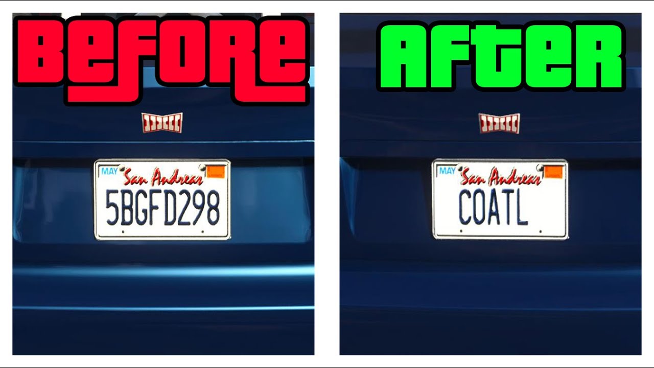 *NEW* HOW TO CUSTOMIZE LICENSE PLATES IN GTA ONLINE!!