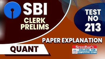 SBI CLERK PRELIMS | SBI CLERK QUANTITATIVE APTITUDE |PRACTICE SET WITH SHORT TRICKS