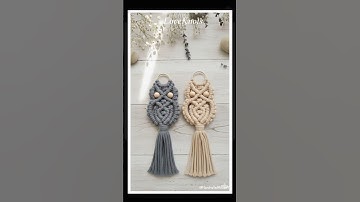 Macrame Owl Keychain #diy #custom #handmade #macramekeychain #tutorial #keychaindiy #macrametutorial