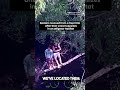 Boaters stranded on tree after their boat capsized in an alligator habitat #shorts