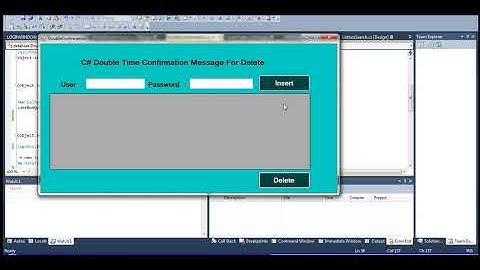 C# Double Time CONFIRM Message Step by Step