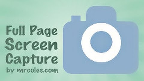 How to take full page screenshot of a web page