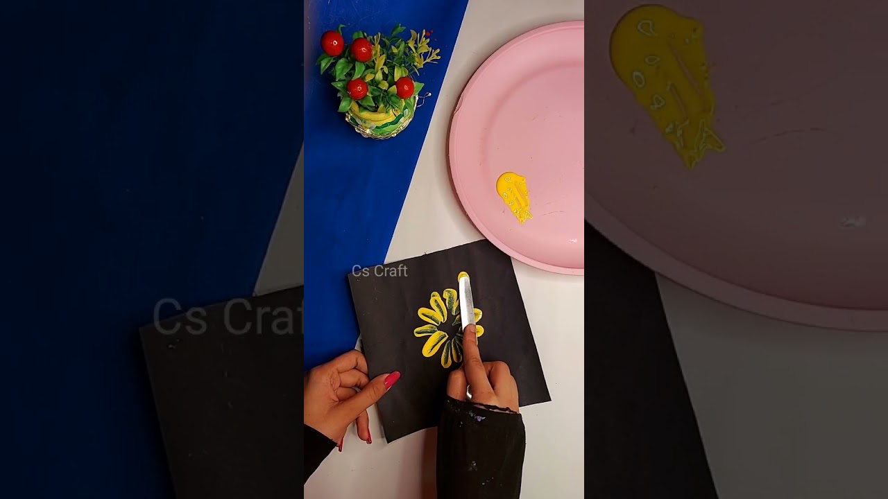 Very Simple Painting idea with Spoon 😳🤩 