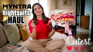 Cutest Cotton Nightsuits from MYNTRA | Affordable EORS HAUL