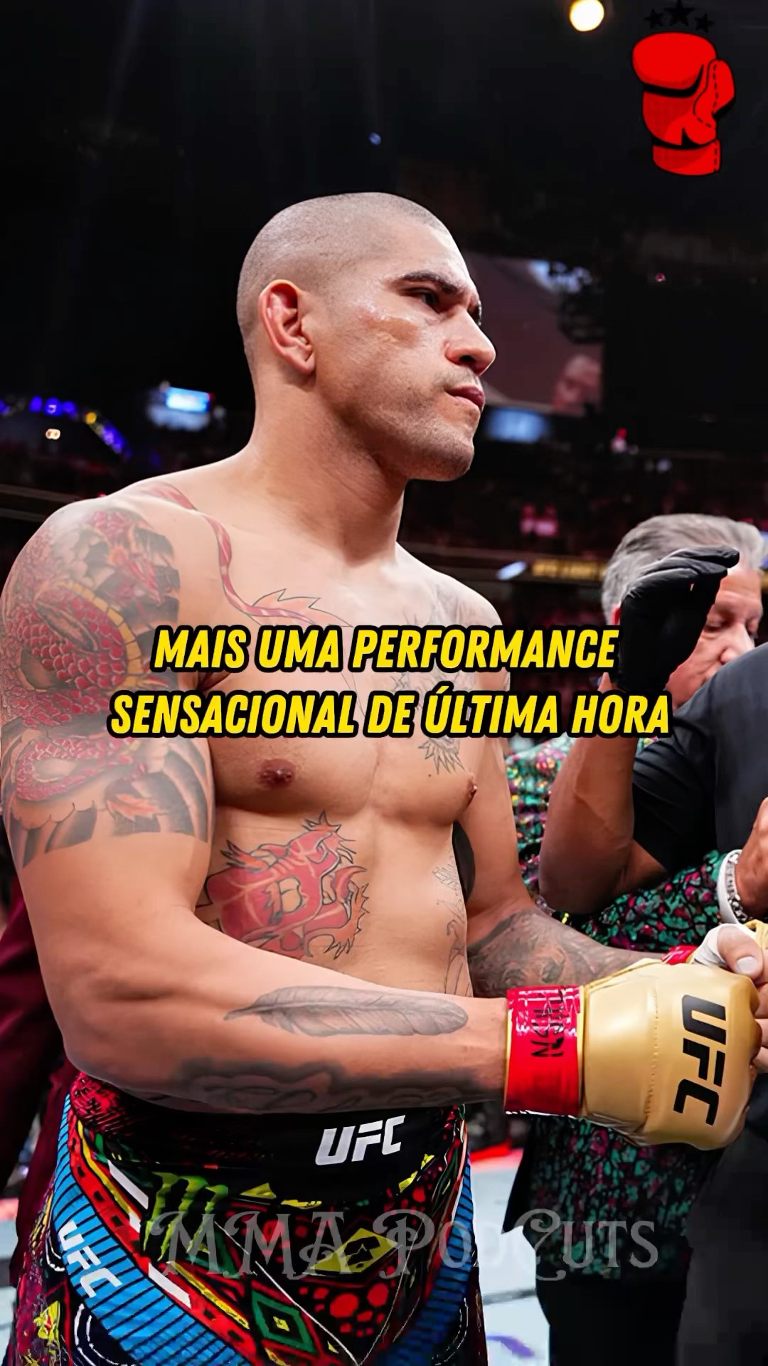 ALEX POATAN APÓS NOCAUTEAR JIRI PROCHAZKA #mma #luta #boxe #ufc #foryou #shortsfeed #brasil