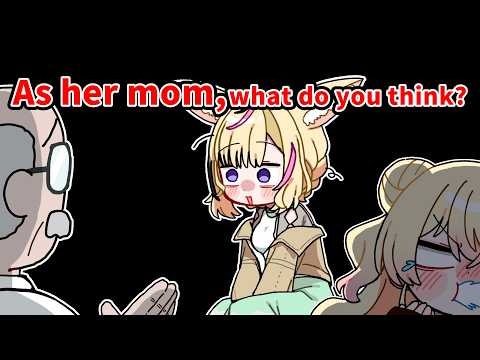 Polka gets mistaken for Nenechi's mother【Hololive AnimationClip/ENG sub】