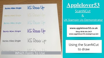 ScanNCut - Which Fonts To Use For Drawing Greetings On Cards