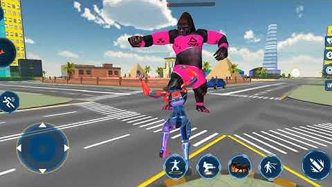 Gorilla is Attacked on Your city: Go There And Save Your City, Dinosaur Games। Android Gameplay,