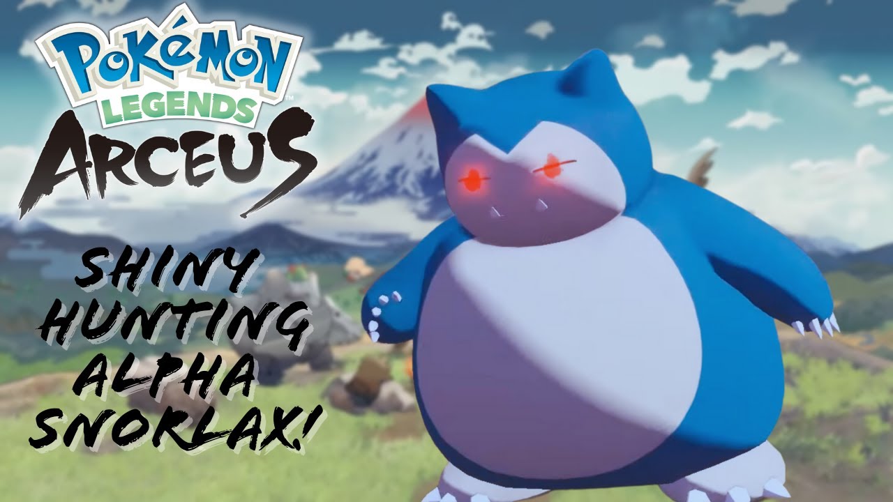 Full Odds Wurmple Found Live Shiny Hunting Alpha Snorlax Pokemon Legends Arceus Youtube