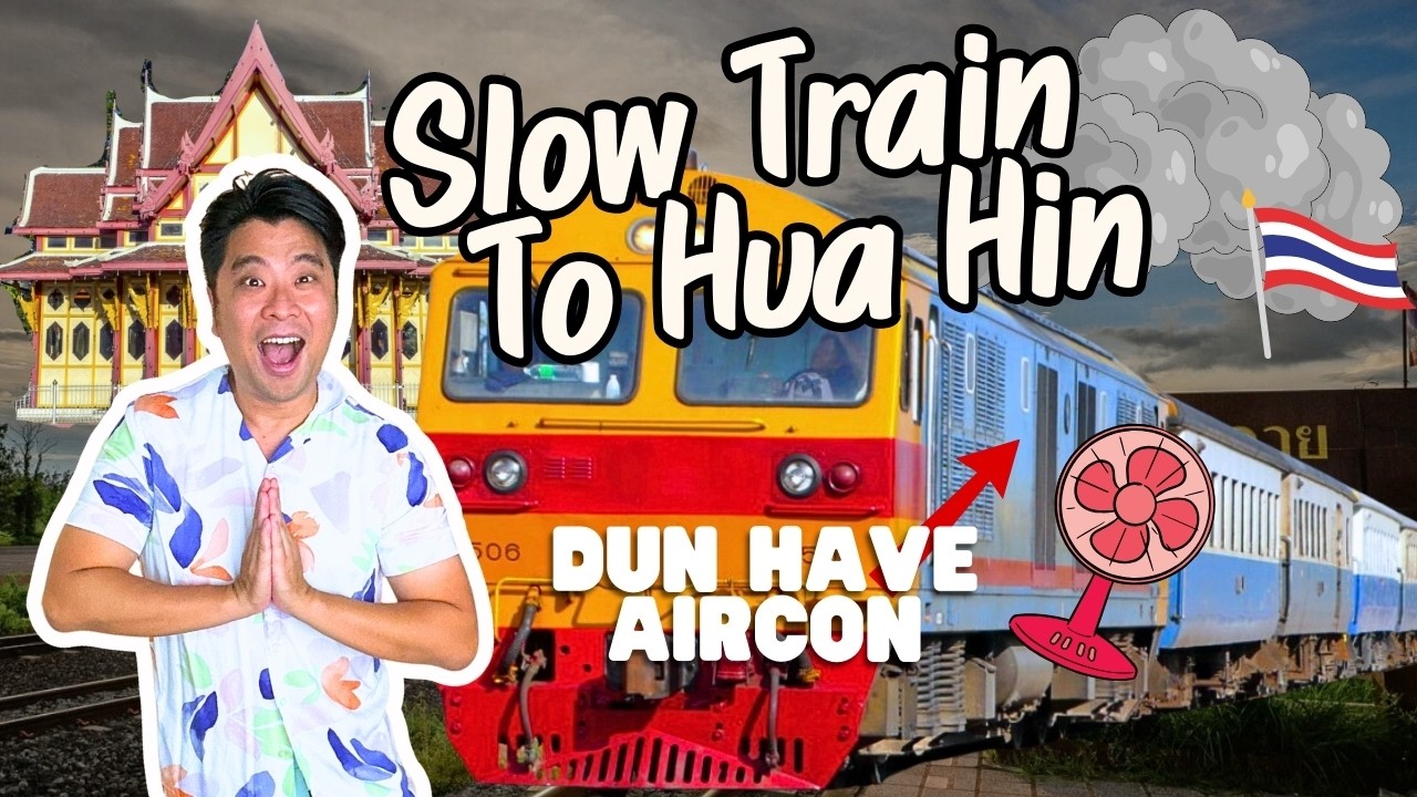 🚂 🇹🇭 Медленный поезд до Хуахина: 4,5 часа, 44 бата и никакого кондиционера. Как этот поезд до сих...