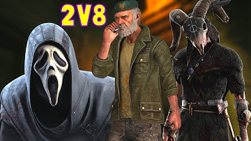 1v4 + 1v4= 2v8 Dead by Daylight